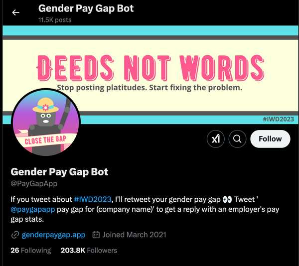 A Love Letter to the Gender Pay Gap Bot (And Why We Want It Back in 2025)